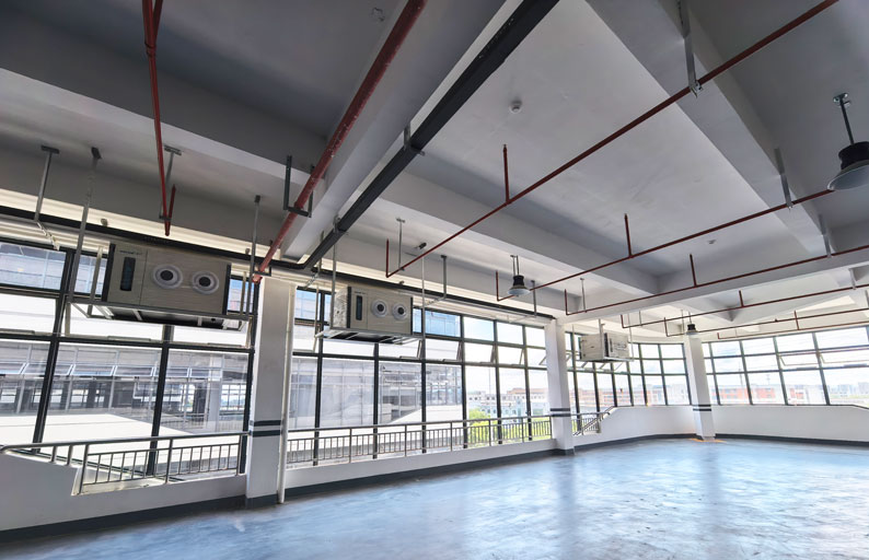 電動工具生產車間制冷降溫，安裝蒸發冷省電空調 - 臥式射流機型