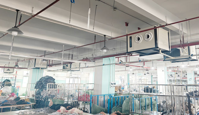 車間制冷降溫，應用蒸發冷省電空調-射流式工業空調